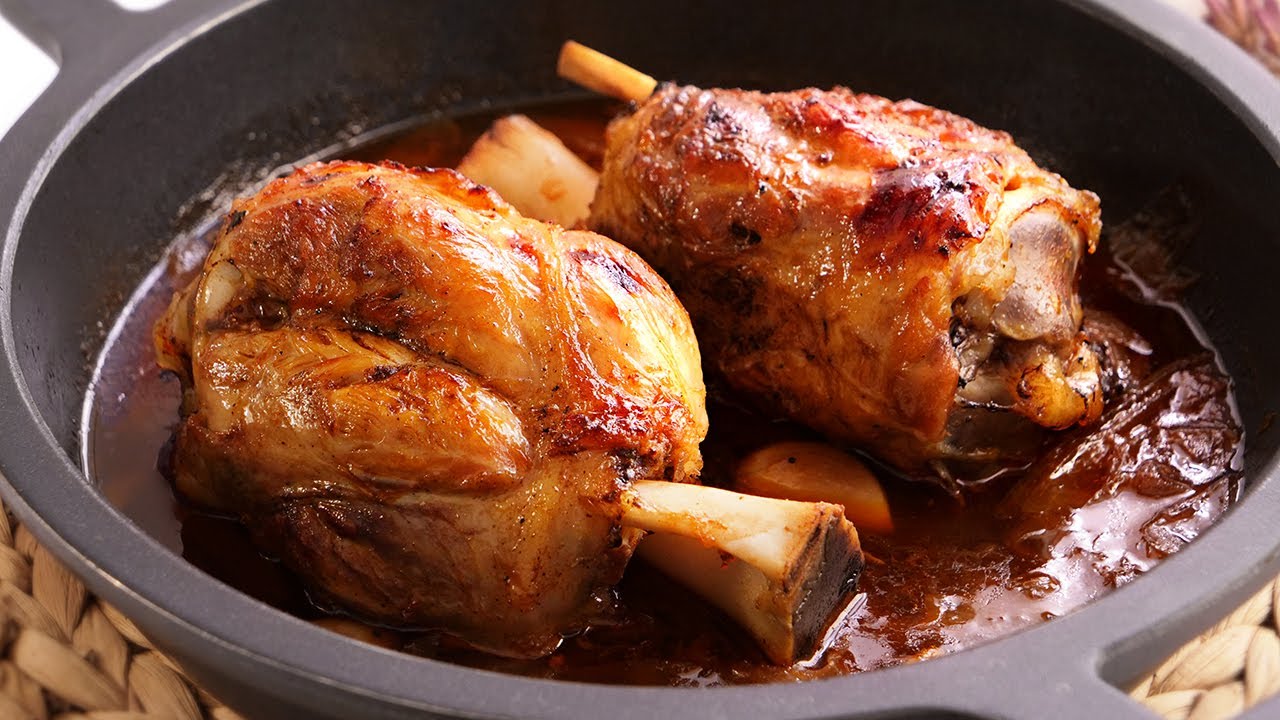 como hacer codillo al horno