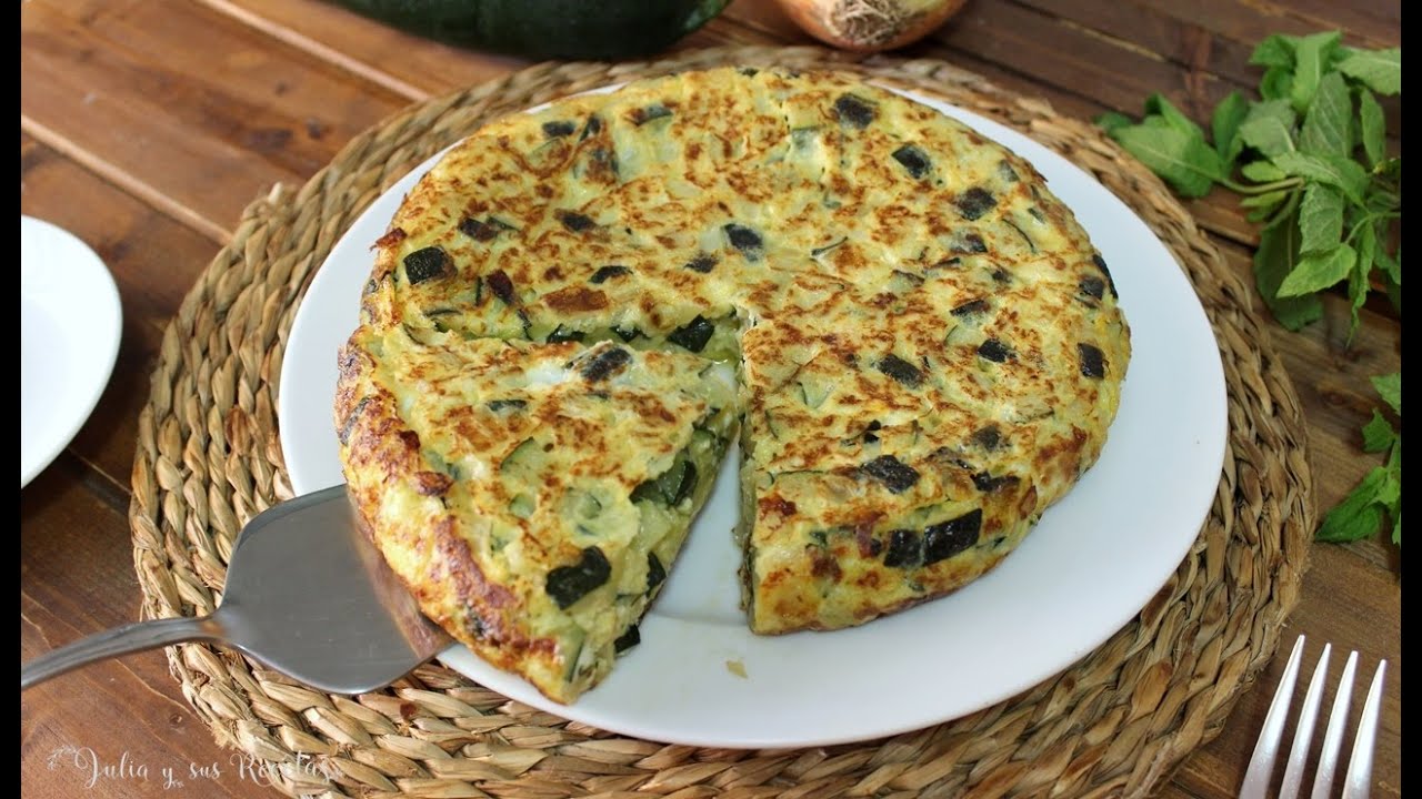 como hacer tortilla de calabacin