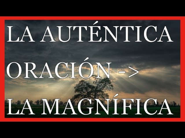 la magnifica oracion escrita en español