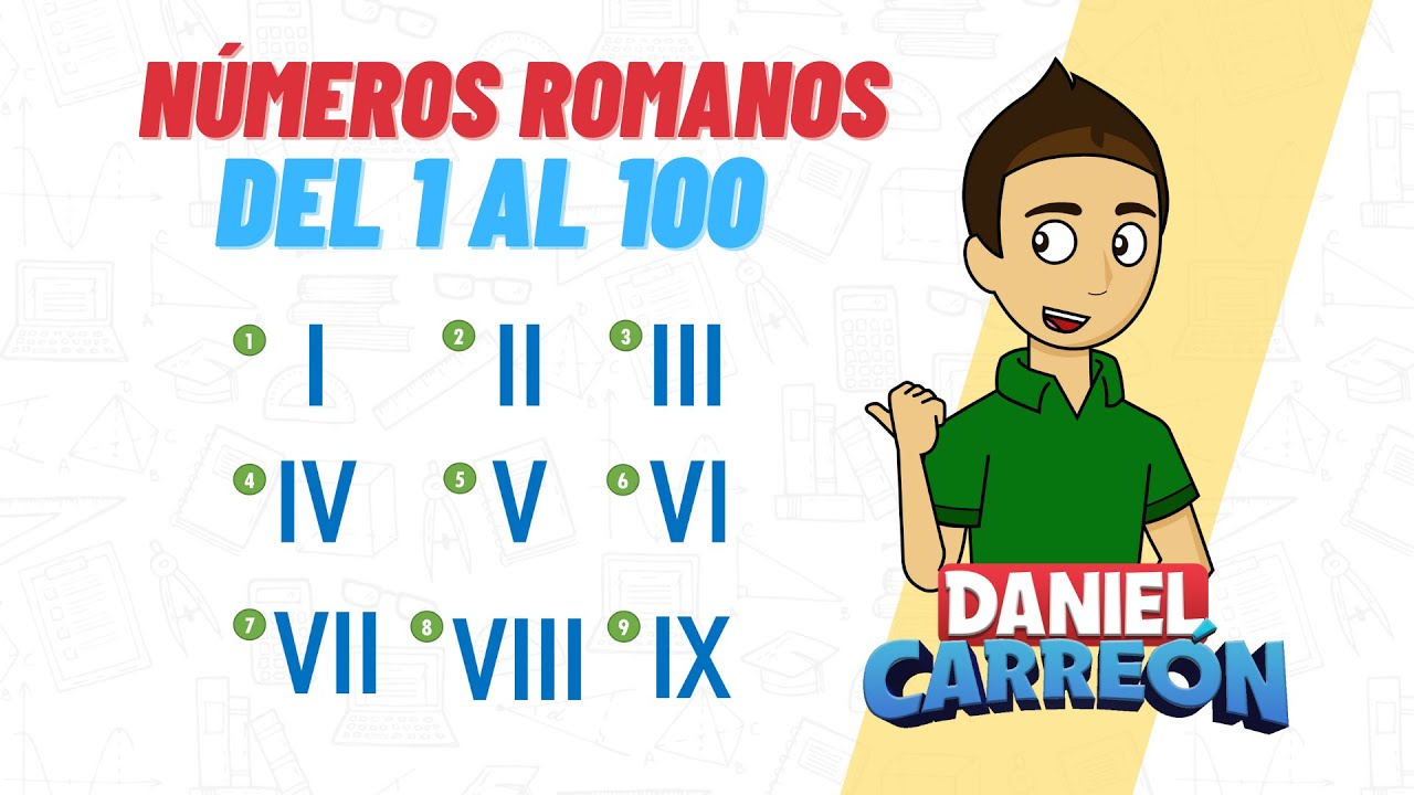 numeros romanos del 1 al 100