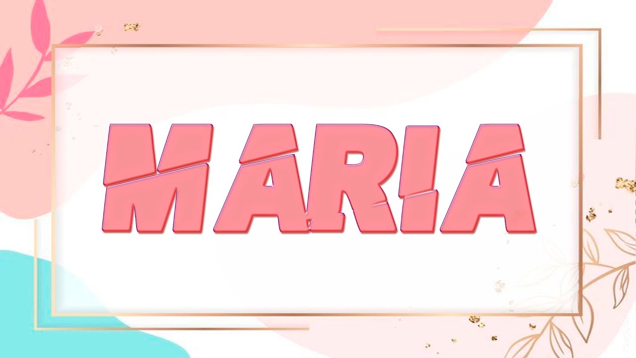 que significa el nombre de maria