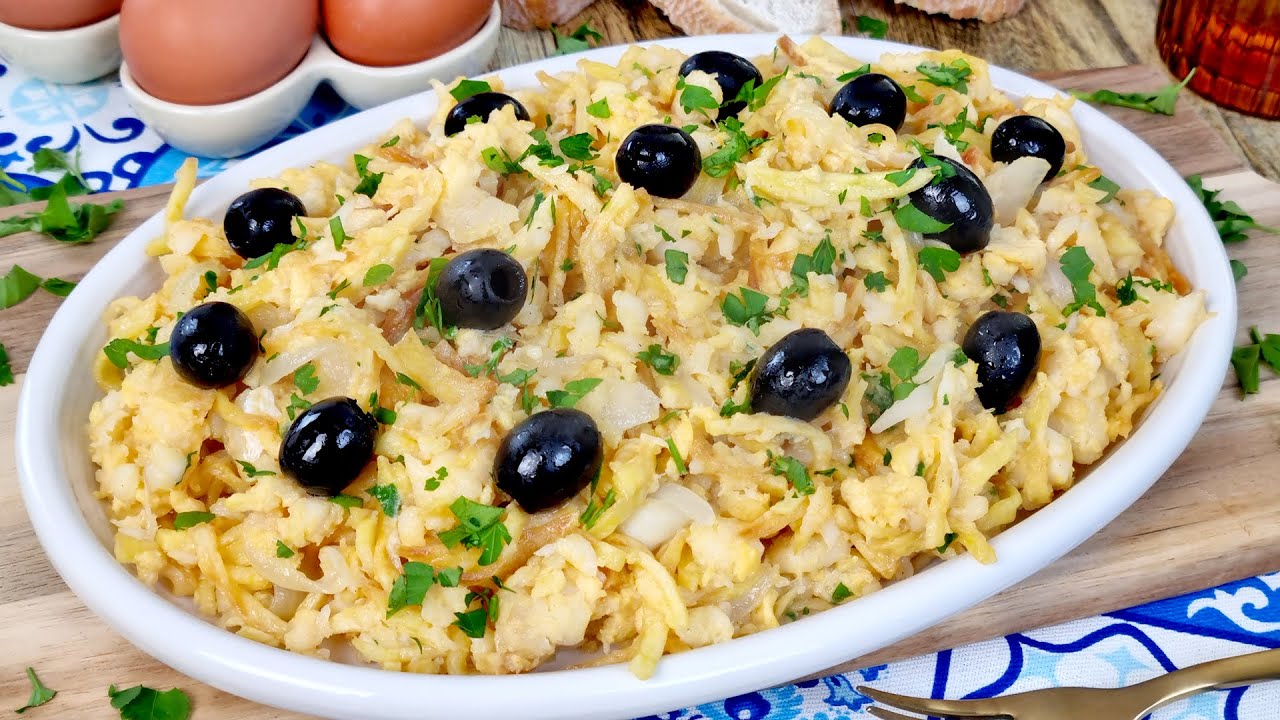 Como hacer bacalao a bras