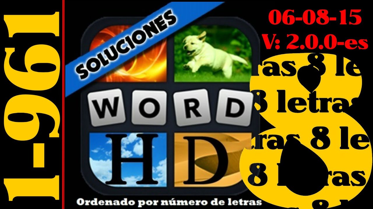 cuatro fotos y una palabra 8 letras