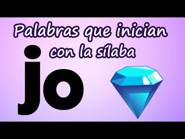 palabras con jo